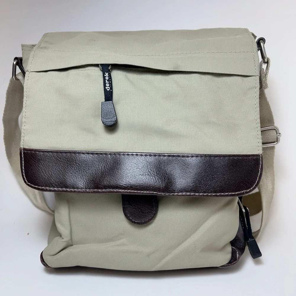 Derek Alexander Unisex Half Flap Front Organizer Crossbody Bag